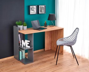 Masă PC Frome (stejar wotan + antracit). Promo -7%. 1008144