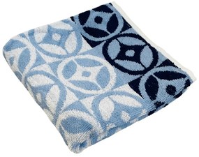 Prosop albastru din bumbac 70x140 cm Compass – JAHU collections