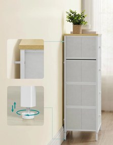 Comoda cu sertare HALLY 53x93 cm, stejar/alb