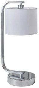 Endon 57917 - Lampă de masă reglabilă CANNING 1xE14/40W/230V crom lucios/alb