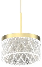 Lustră LED pe cablu ELEGANCE LED/9W/230V d. 15 cm auriu