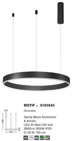Lustra LED design modern circular MOTIF 40W NVL-9190840