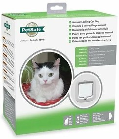 PetSafe® Ușă manuală pentru pisici și câini DeLuxealbă