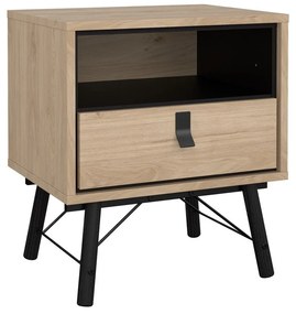 Noptieră cu aspect de lemn de stejar Ry – Tvilum