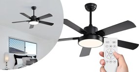 Ventilator de tavan cu iluminare si telecomanda