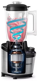 Blender Philips HR3760/00, 1500W, 2L, ProBlend Ultra, Viteza mare, Pulse, Aplicatie NutriU, Negru