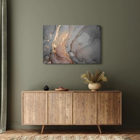 Tablou - Marmură gri-auriu (90x60 cm)
