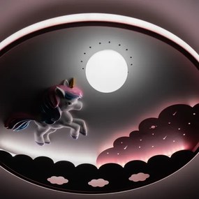 Brilagi - Plafonieră LED reglabilă pentru copii UNICORN/68W/230V 3000-6000K + telecomandă