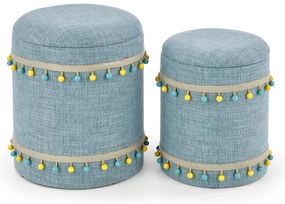 Set 2 buc. taburete Garanno (albastru deschis). 1028175