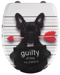 Capac WC 37,5 x 41,5 cm Easy-Close (cu închidere automată) Guilty Dog – Wenko
