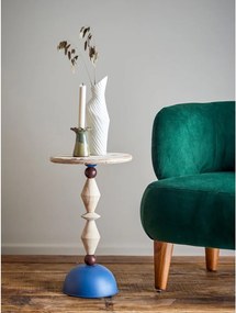 Măsuță auxiliară rotundă din lemn de brad ø 30 cm Mannelli – Bloomingville