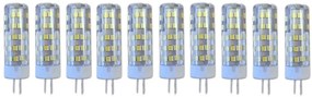 Set 10 × Becuri LED G4 – 7 W, lumină caldă 3000 K, 220 V