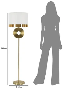 Mauro Ferretti Lampa De Podea Coin cm Ø 40X151 | Aosom Romania