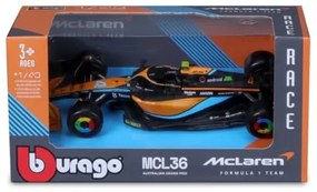 Macheta masinuta Bburago McLaren MCL36 F1 Australian GP  4 Lando Norris 18-38163-38063R
