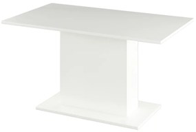 Masă de sufragerie, albă, 138x79 cm, OLYMPA