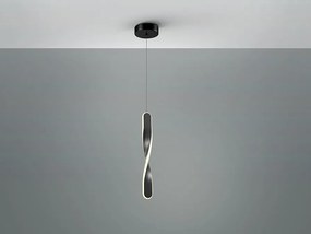 Lustra/Pendul LED design modern Twist negru