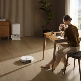 La mâna a doua: Aspirator robot Xiaomi X20+, 6000 Pa, 140 min, 0.35/4 l, Functie Mop, Statie de autogolire, Navigatie LDS, Evitarea obiectelor, Aplicatie mobila, Alb