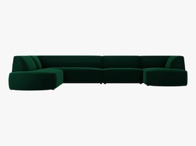 Coltar 6 locuri rotunjit Ruby catifea L366 cm