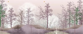 Tablou cu pădure (120x50 cm)