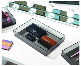 Organizator de baie negru mat pentru cosmetice din plastic reciclat – iDesign