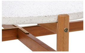 Masă de cafea Terracina acacia/terazzo, natural ø84,5x38,5 cm