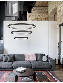 Lustra LED design modern circular EMPATIA III negru NVL-9173108