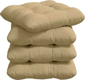 vidaXL Perne de Șezut 4 pcs Gri Verde 40 x 40 cm Țesătură din corduroy