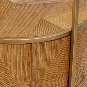 Noptiera, Masuta LUX, Furnir de stejar, Velutto