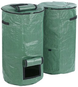 Coș pentru compost verde 2 buc. 125 l – Maximex