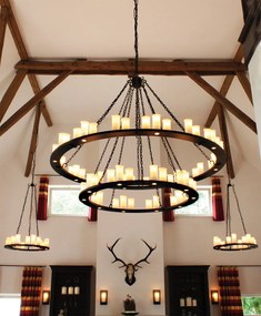 Lampa de masa din fier forjat design lumanare TL 4100
