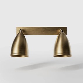 Aplica de perete din alama cu 2 spoturi directionabile Stoccolma