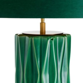 Veioza, Lampa de masa LUX, Ceramica, Verde, Amarello