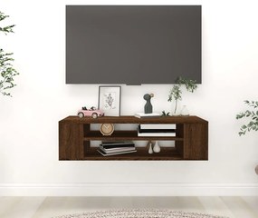 vidaXL Dulap TV suspendat, stejar maro, 100x30x26,5 cm, lemn compozit