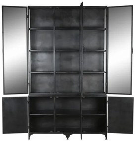 Vitrina, neagra, din metal, Eclipse