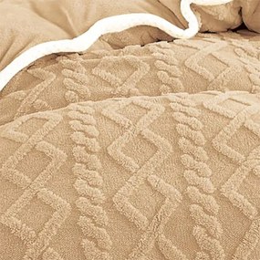 Lenjerie de pat 2 persoane, cocolino, groasa, uni, 4 piese, SPUC03