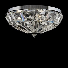 Lustra aplicata design neoclasic Facet crom 39,6cm