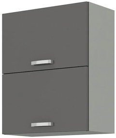 Dulap superior de bucătărie Gonir 60 GU 72 2F (gri + gri). 1032713
