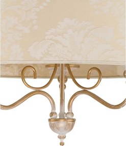 Brilagi - Candelabru suspendat pe lanț SONIA 3xE27/15W/230V Ø 56 cm crem cu patină
