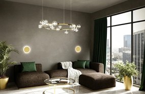 Lustra moderna cu 15 de surse de lumina LINEA R85 auriu