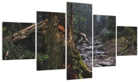 Tablou - În pădure (125x70 cm), în 40 de alte dimensiuni noi