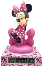 Disney Minnie Chic Lampă de noapte 3D și ceas deșteptător