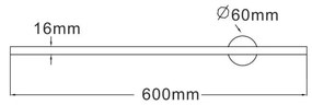 Aplica de perete LED pivotanta design liniar TROY 60cm