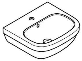 GROHE 39324000 - Lavoar EURO CERAMIC 450 × 400 mm ceramică/alb