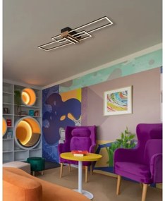 Plafonieră LED Globo 67208-40N DAKARI LED/40W/230V 3000K 25x100 cm negru