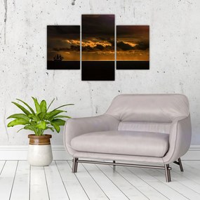Tablou unei vele în apus de soare (90x60 cm)