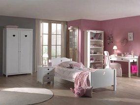 Set AMORI Mobilier Cameră Copii, 5 Piese, Alb, Stil Romantic – Vipack