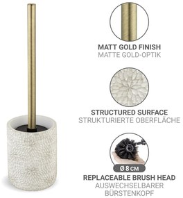 Perie de WC albă din polirășină Montalfano – Wenko