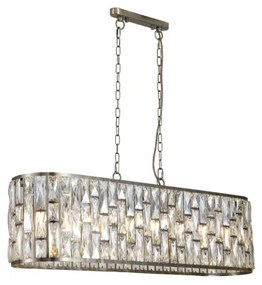 Searchlight 65818-8AB - Candelabru BIJOU suspendat cu lanț, 8xE14/40W/230V