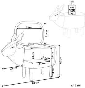 Taburet Rino (bej). 1011396