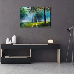 Tablou - Pictură în ulei de peisaj (90x60 cm)